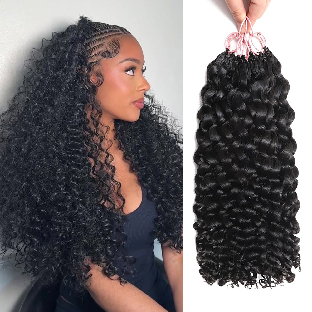 Hair Care Curly Hair - Cabelo Humano 100% para Crochê, Ondulado
