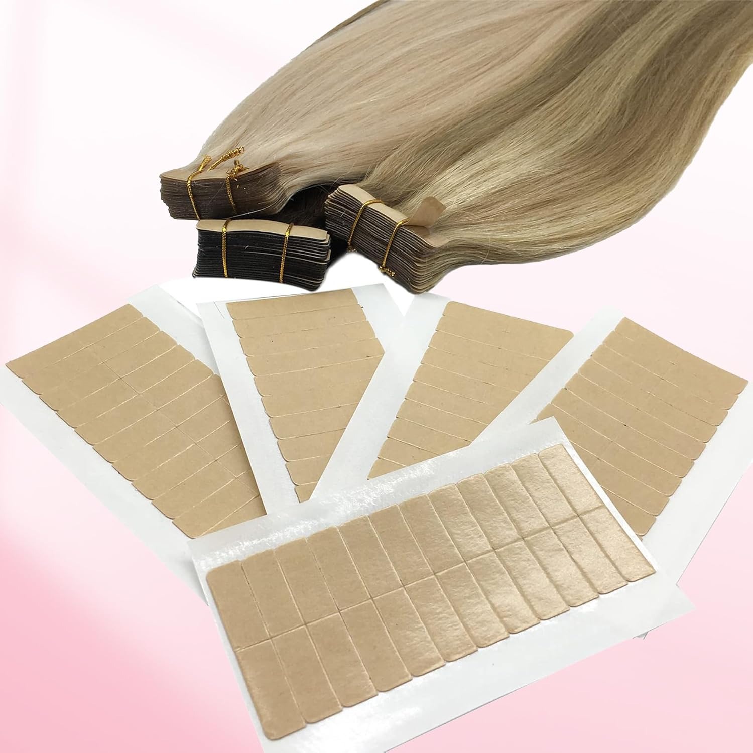 Hair Extension Tape In - Fita Adesiva Dupla Face para Extensões