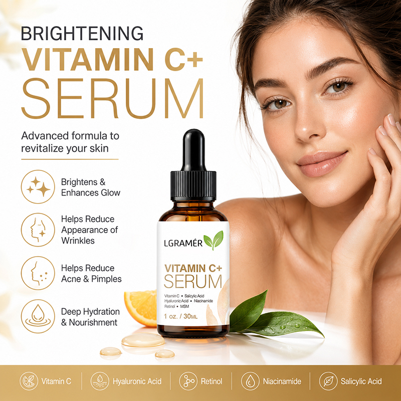 Silk Press Serum - Sérum Facial de Vitamina C+ com