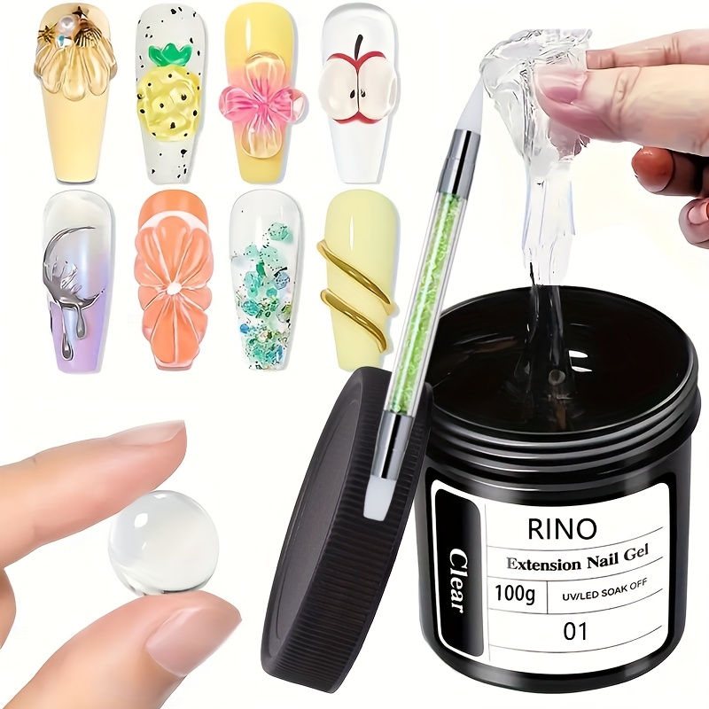 Hair Care Gel - Gel de Unhas Transparente Não Pegajoso