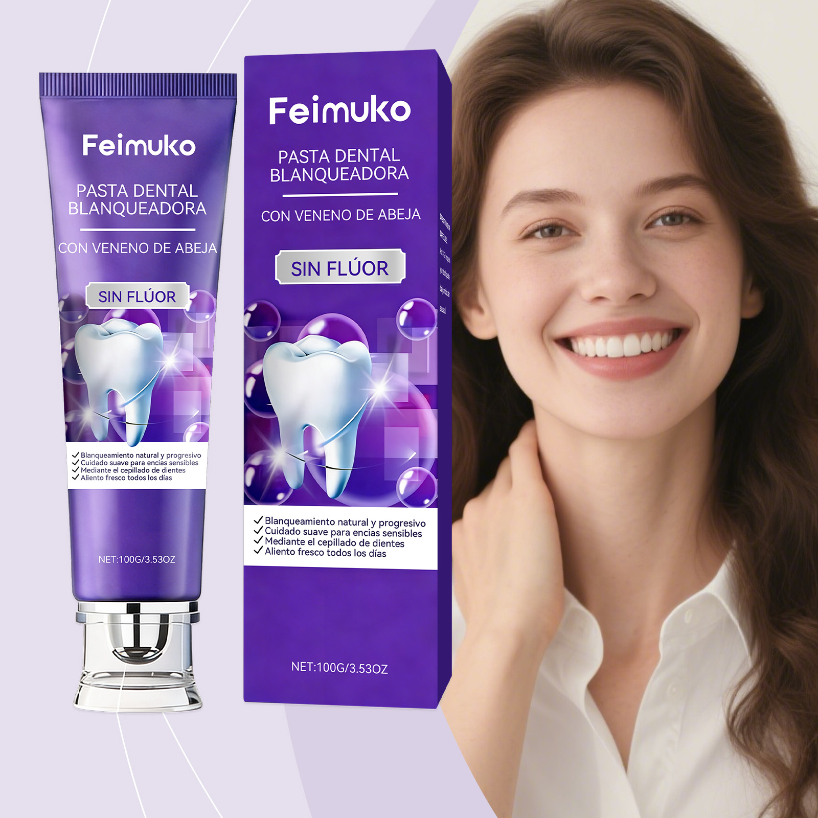 Purple Toning Shampoo - Pasta de Dente Roxa com Veneno