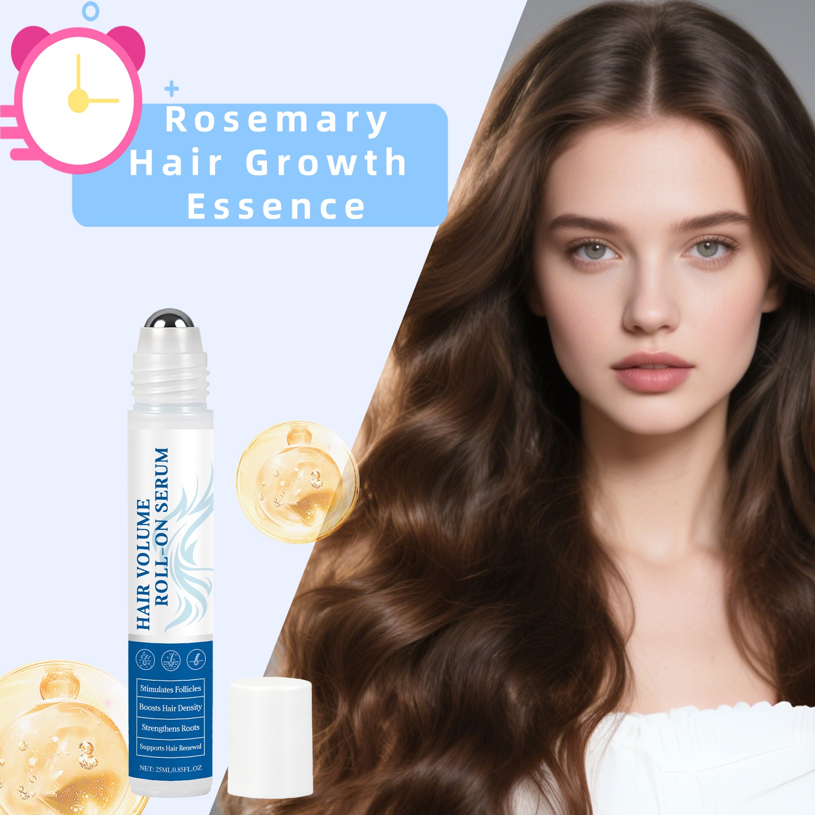 Hair Care Oil Serum - Óleo Essencial de Alecrim para Crescimento