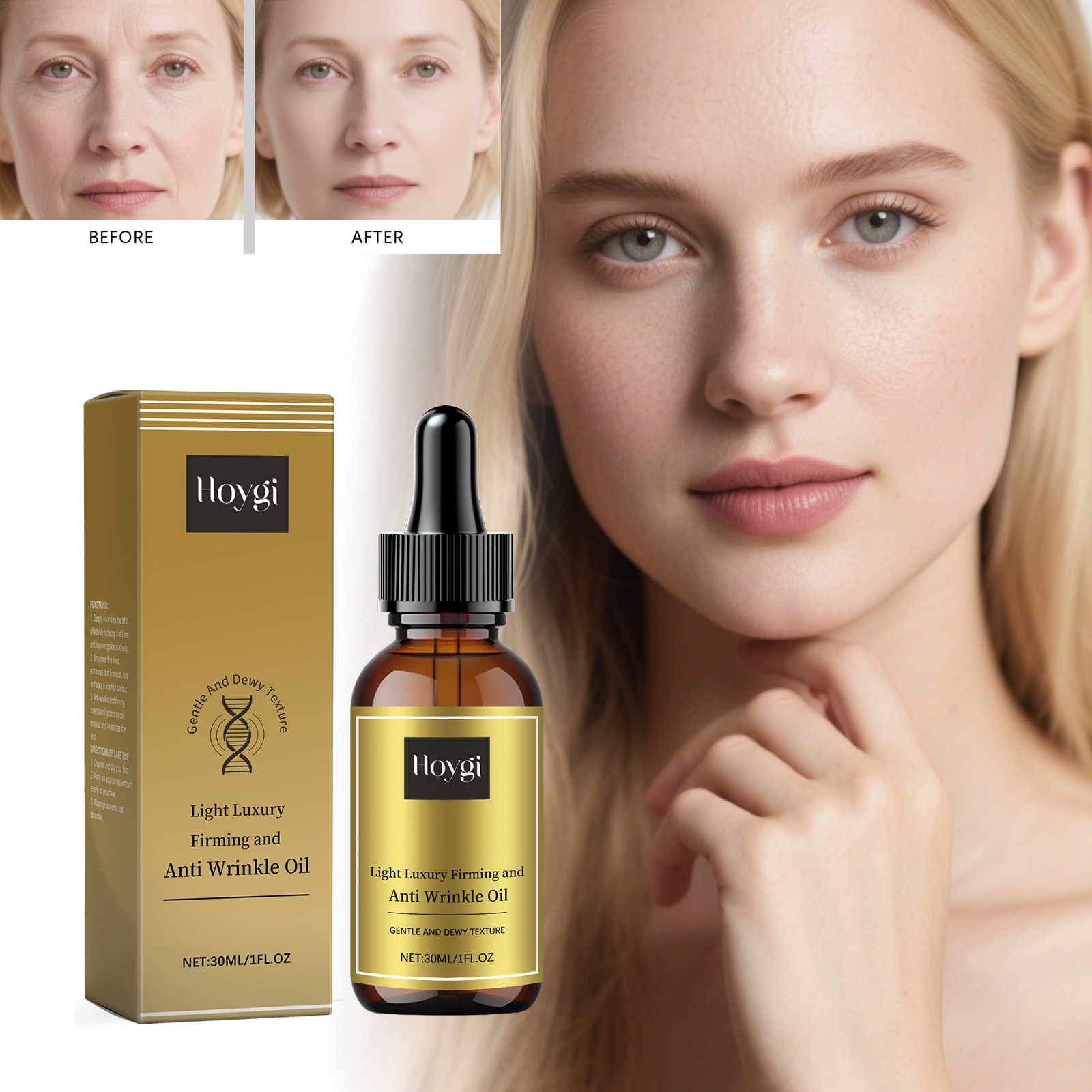 Silk Press Serum - Rassodante cuidados faciais óleo levantamento anti