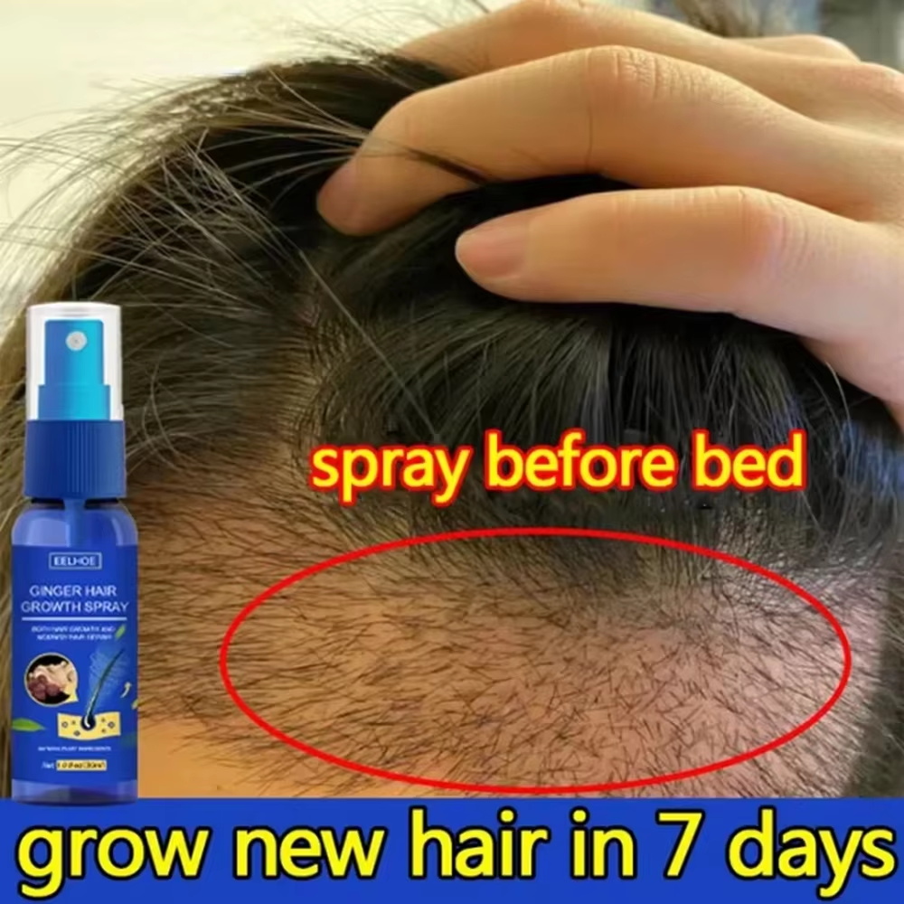 Hair Care Oil Serum - Spray de Crescimento Rápido de Cabelo