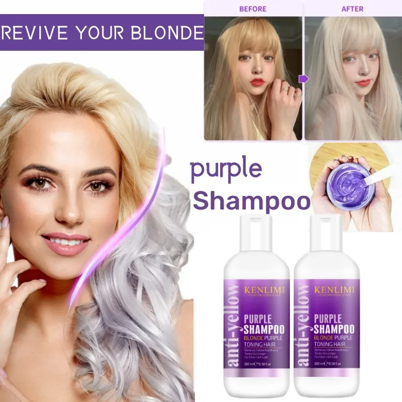 Purple Toning Shampoo - Shampoo roxo loiro platina descorado prata