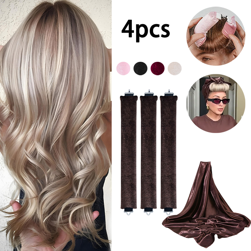 Hair Care Curly Hair - 4 peças Modelador de Cabelo Sem