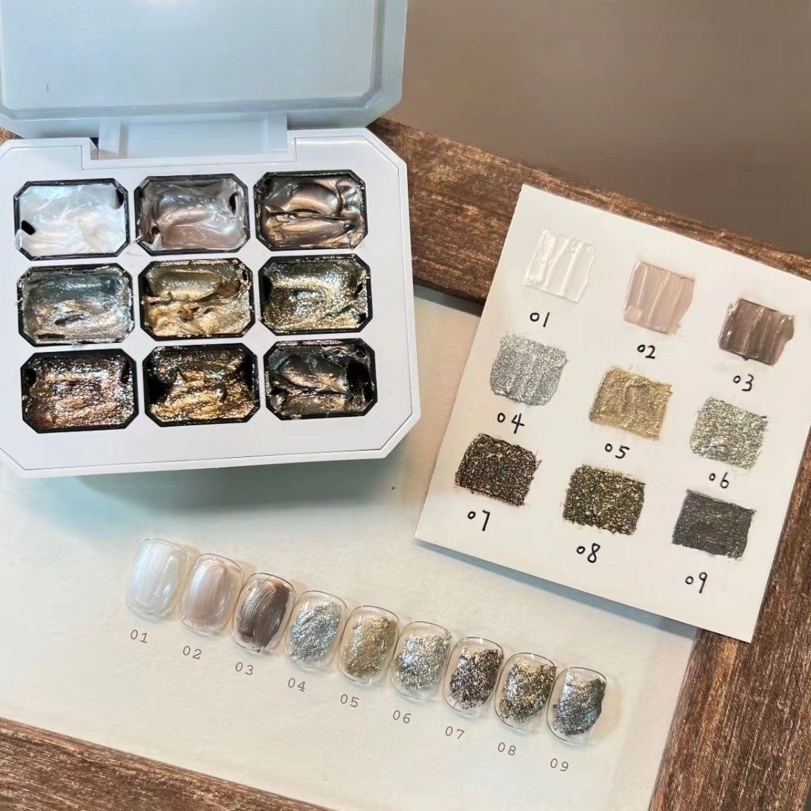 Esmalte Sólido em 9 Cores, Pó  - Hair Care Gel avaliação e preço