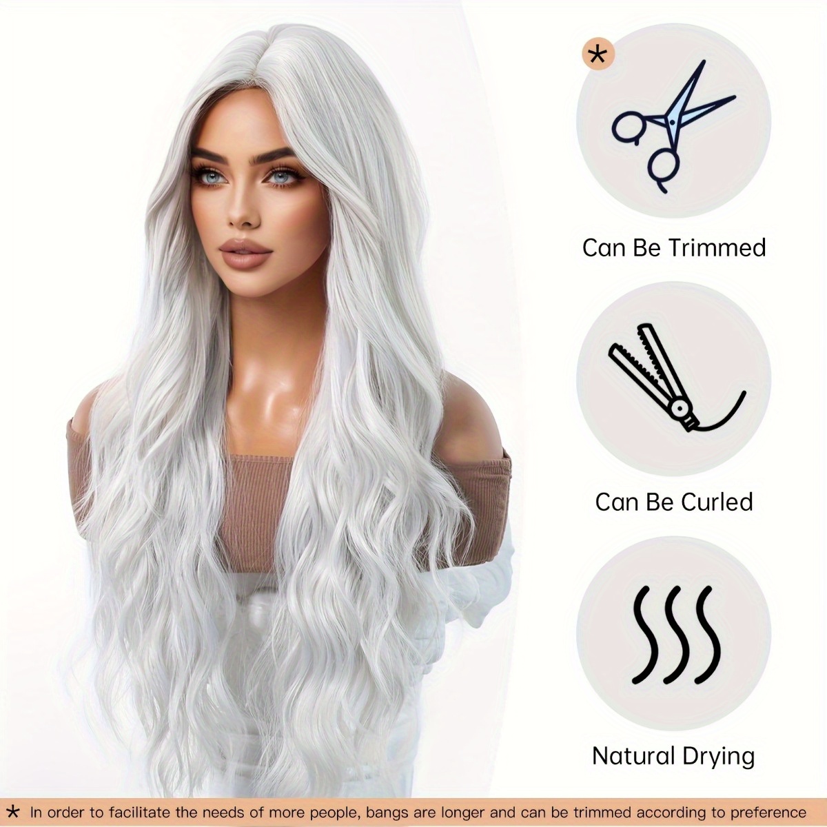 Peruca de fibra sintética da m - Hair Care Curly Hair avaliação e preço