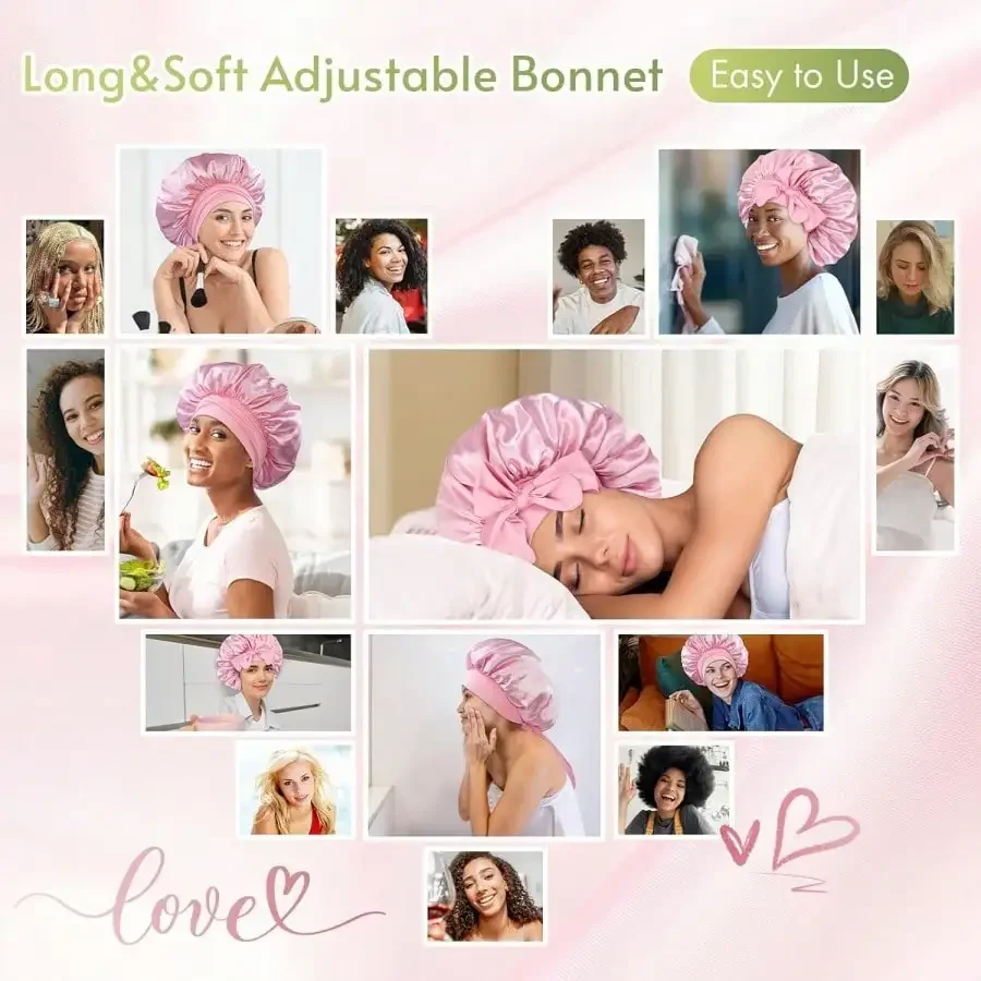 Touca de Cetim 2026 para Mulhe - Hair Care Curly Hair avaliação e preço