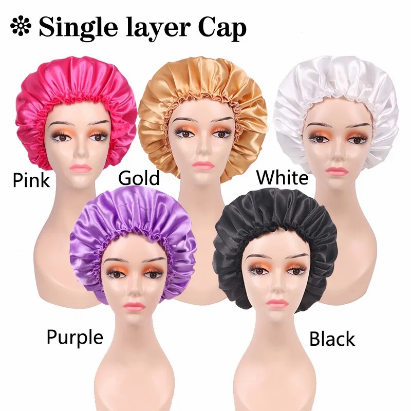 Chapéu de cetim com logotipo p - Hair Care Logo avaliação e preço