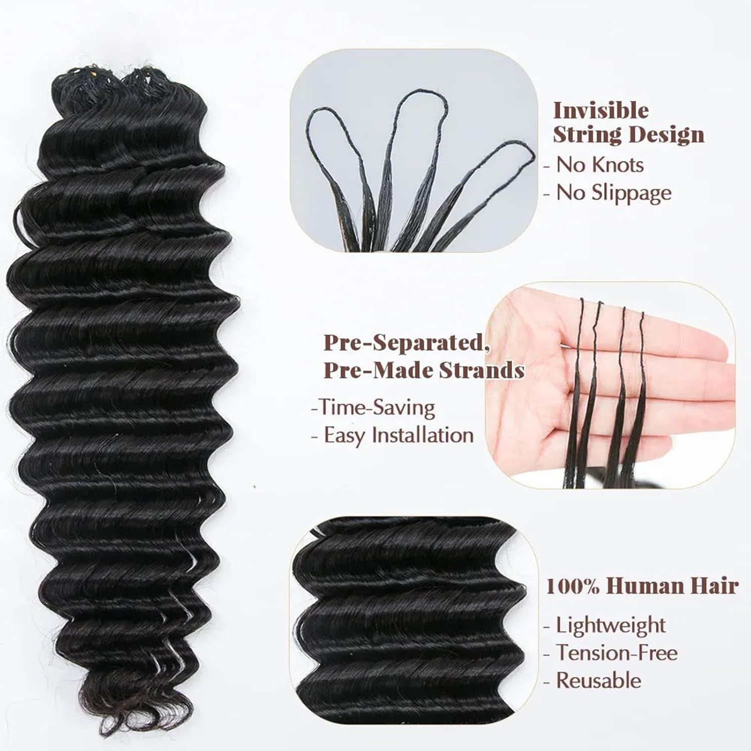 Extensão de Cabelo Humano Cach - Hair Care Curly Hair avaliação e preço