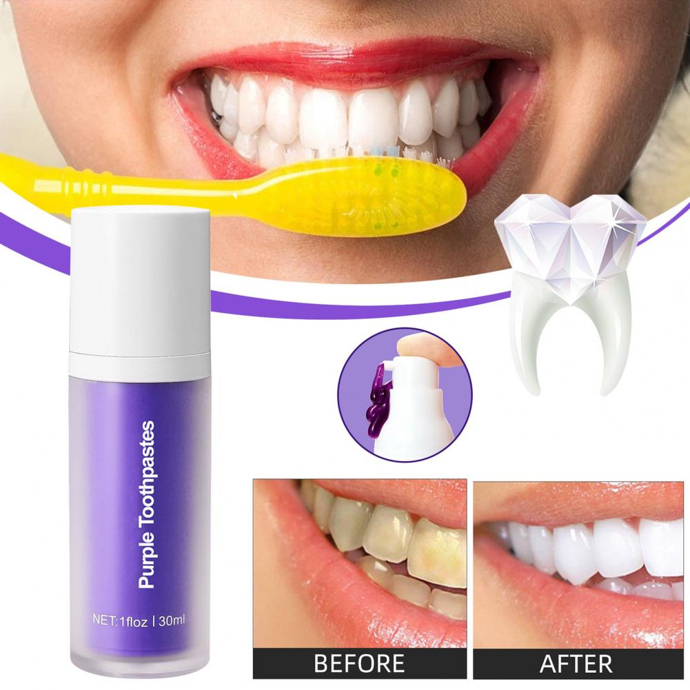 30ml roxo azul cor dentes bran - Purple Toning Shampoo avaliação e preço