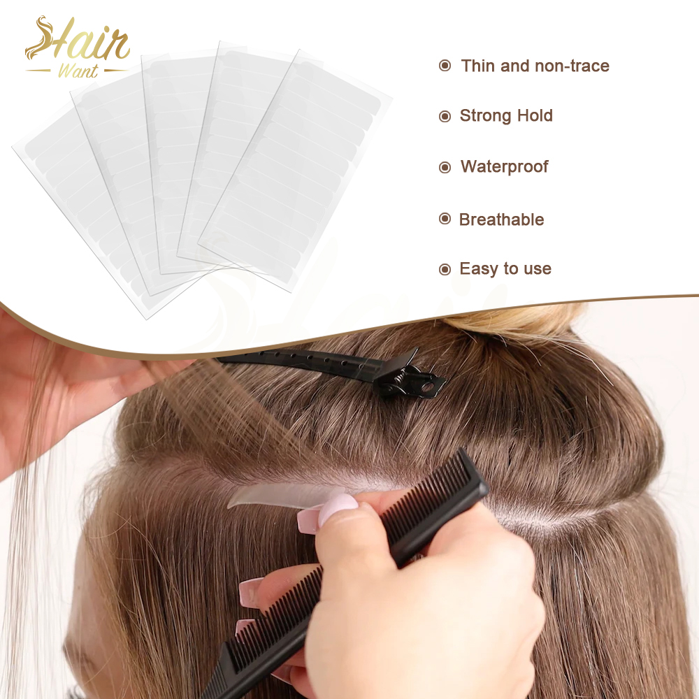 Cabelo quer 60 abas fita de fa - Hair Extension Tape In avaliação e preço