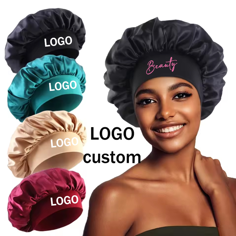 Touca de Seda para Cuidados co - Hair Care Logo avaliação e preço