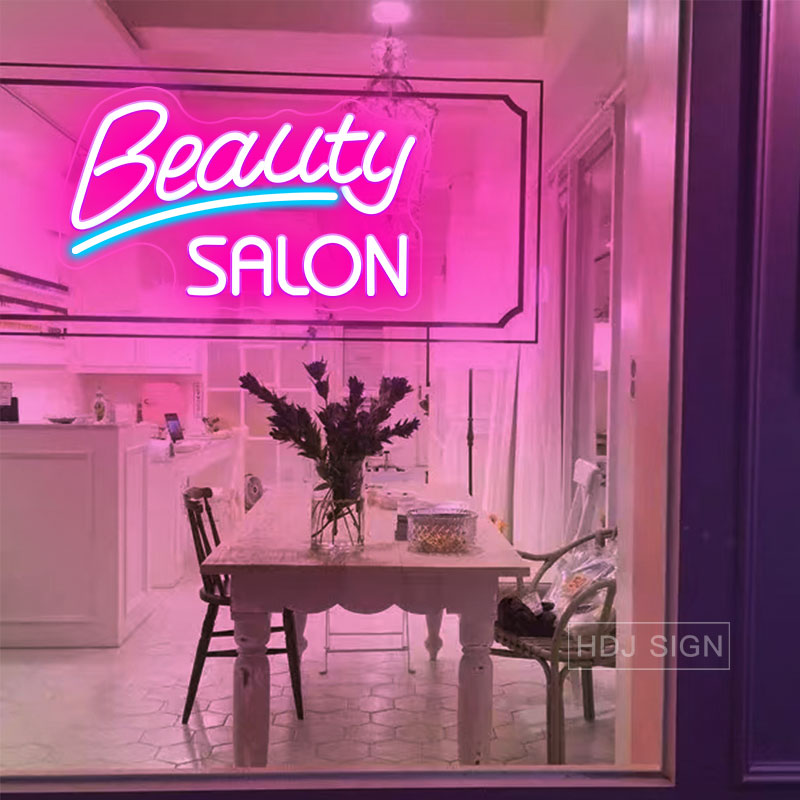 Sinal de néon LED personalizad - Hair Care Logo avaliação e preço