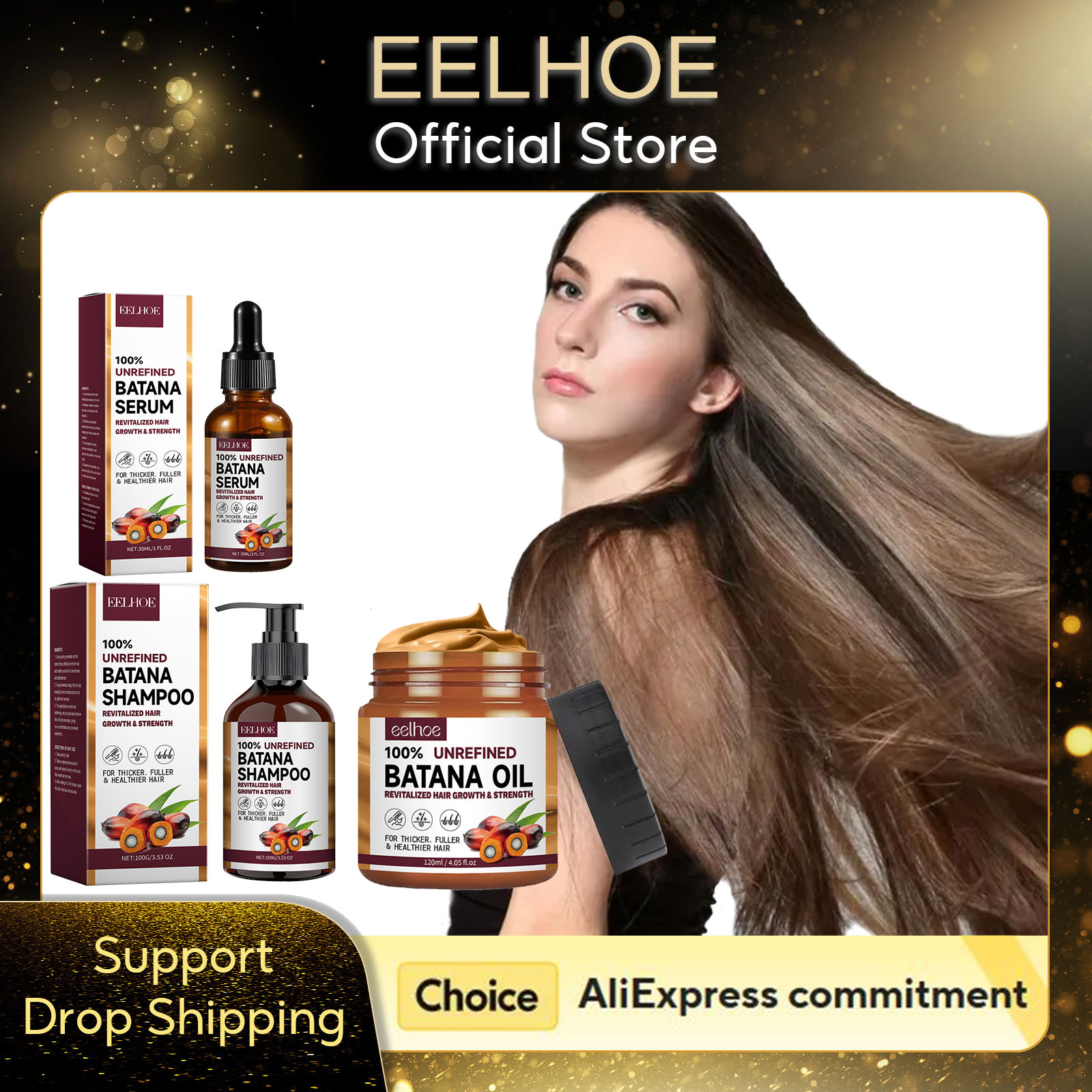 Eelhoe natural batana óleo hid - Hair Care Keratin Shampoo avaliação e preço