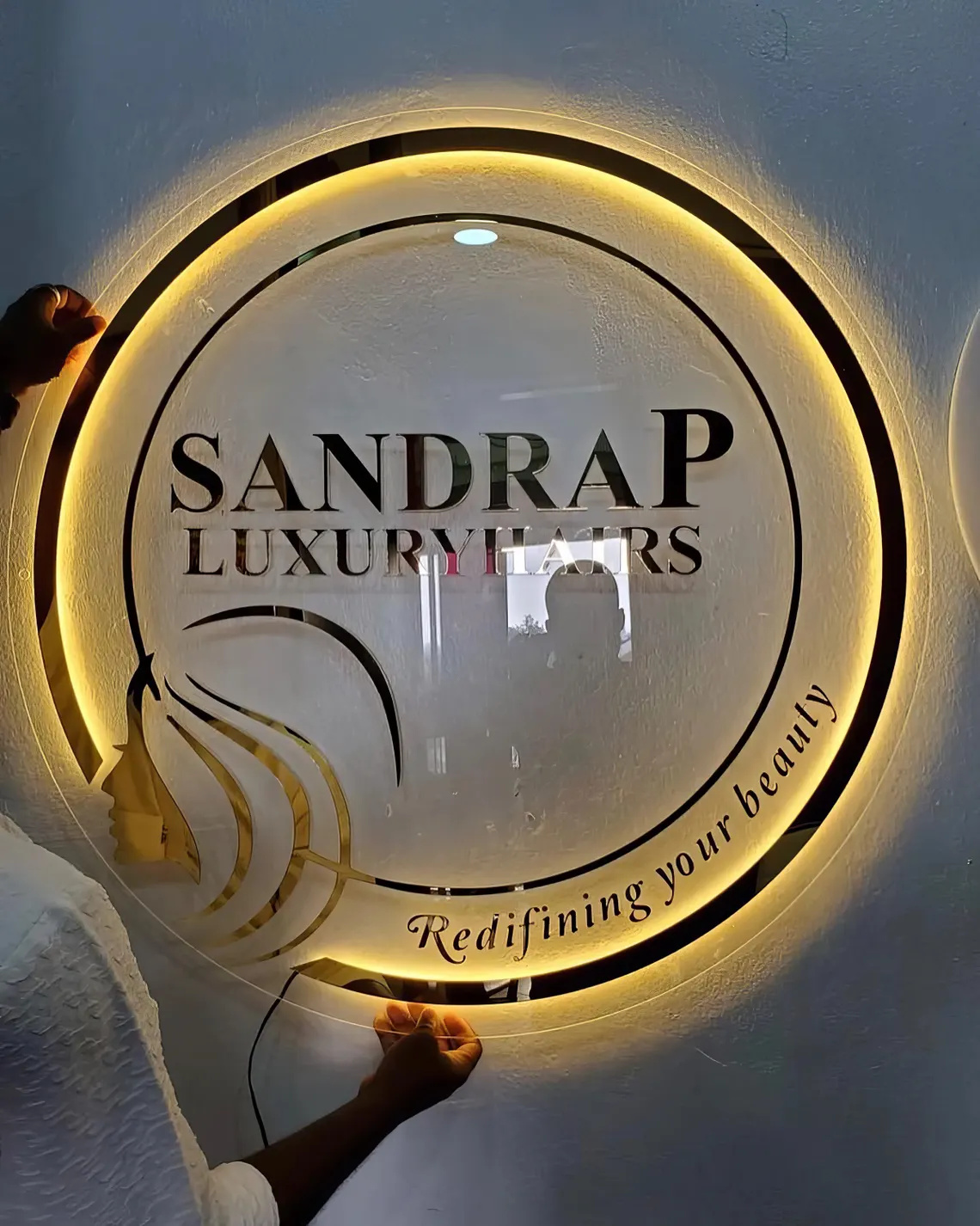Letreiro LED Personalizado, Le - Hair Care Logo avaliação e preço