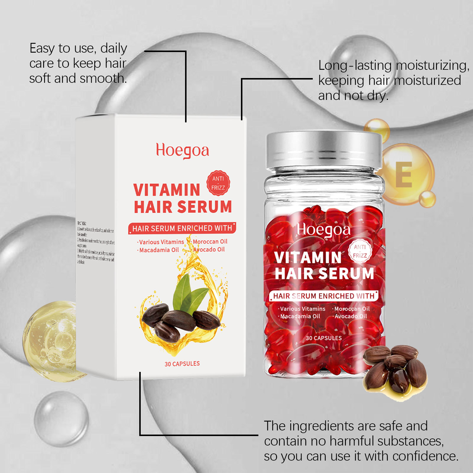 Cápsulas de soro para cuidados - Hair Care Oil Serum avaliação e preço