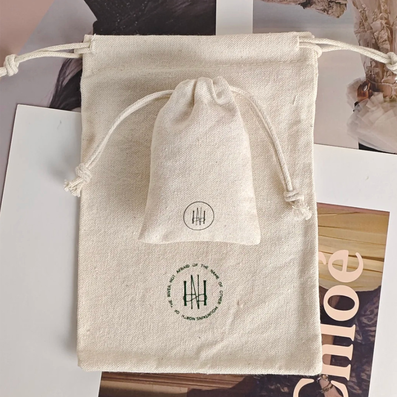 Sacos de presente de algodão n - Hair Care Logo avaliação e preço