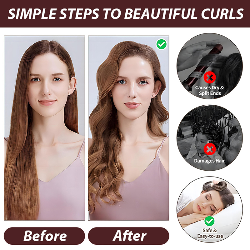4 peças Modelador de Cabelo Se - Hair Care Curly Hair avaliação e preço